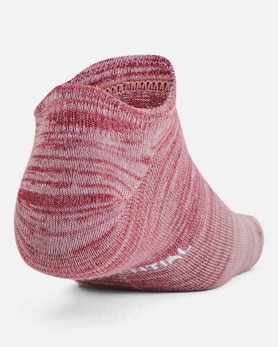 Lot de 3 paires de chaussettes invisibles UA Essential unisexes, Pink, pdpMainDesktop image number 2